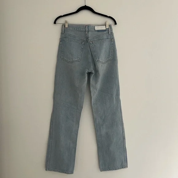 Re/Done straight leg distressed jeans - Picture 2 of 6